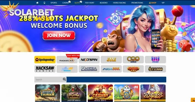 Cách tham gia đặt cược tại chuyên mục Slot game Solarbet