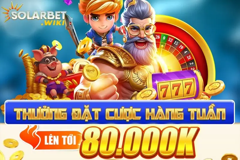 Khuyến mãi thưởng tuần cho game bài SolarBet