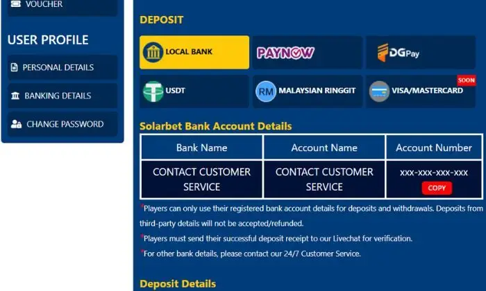 Hướng dẫn đăng nhập vào tài khoản Solarbet