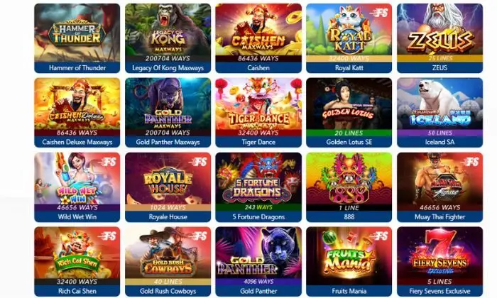 Nhà cái Solarbet sở hữu sảnh game slots cực kỳ đa dạng